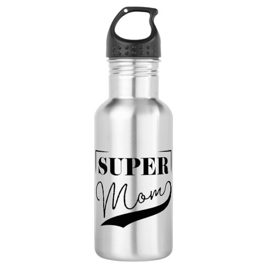 Super Mama Edelstahlflasche (Vorderseite)