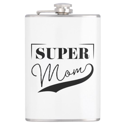 Super Mama Flachmann (Vorderseite)