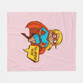 Super-Mama Fleecedecke (Vorderseite (Horizontal))