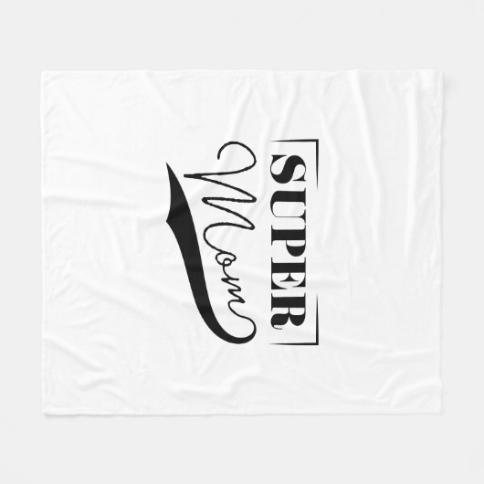 Super Mama Fleecedecke (Vorderseite (Horizontal))