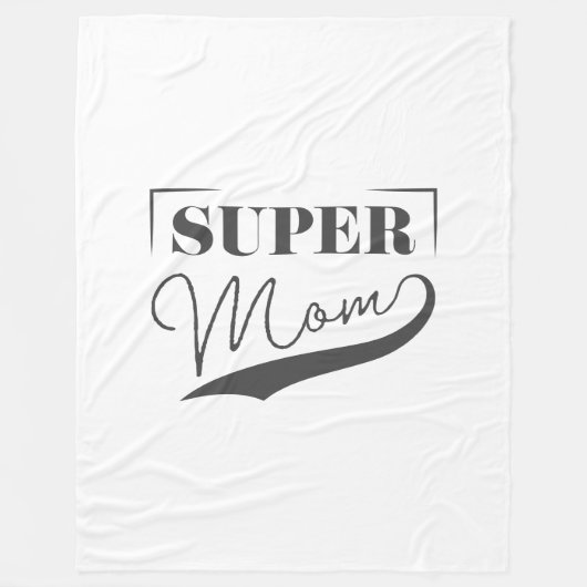 Super Mama Fleecedecke (Vorderseite)