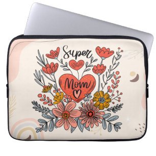 Super Mama Floral Electronics Bag Laptopschutzhülle