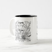 Super Mama Floral Tasse (Vorderseite Links)