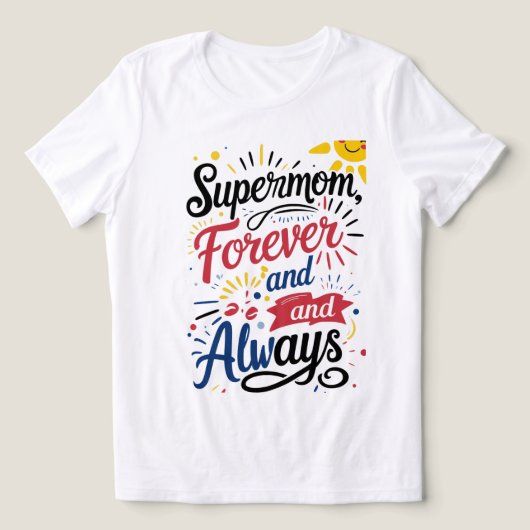 Super Mama - für immer und immer Tri-Blend Shirt (Design Vorderseite)