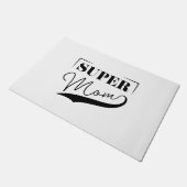 Super Mama Fußmatte (Schrägansicht)