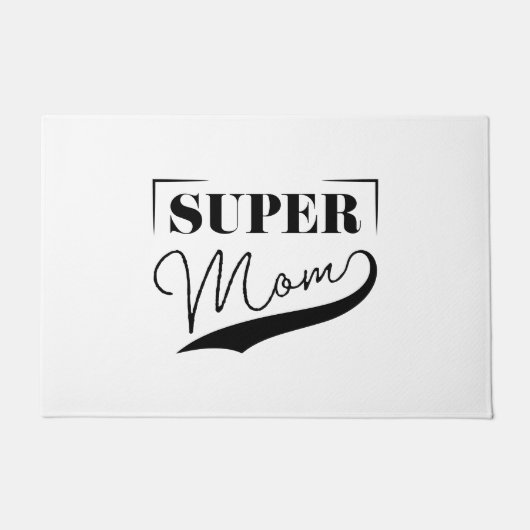 Super Mama Fußmatte (Vorderseite)
