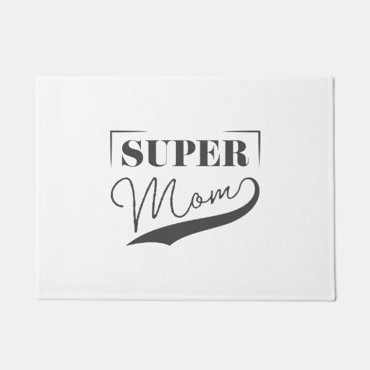 Super Mama Fußmatte (Vorderseite)