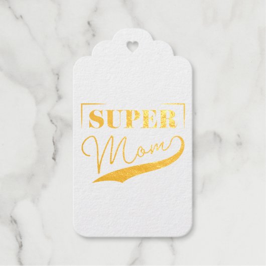 Super Mama Geschenkanhänger (Vorderseite)
