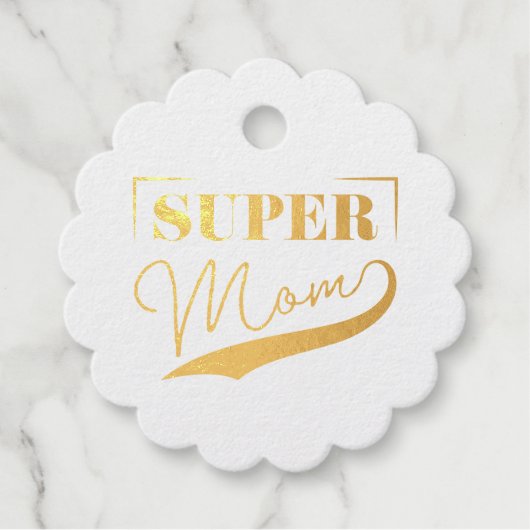 Super Mama Geschenkanhänger (Vorderseite)
