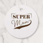 Super Mama Geschenkanhänger (Rückseite)
