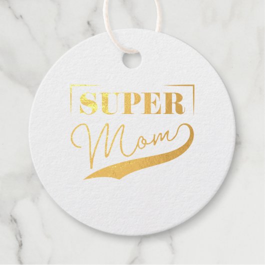 Super Mama Geschenkanhänger (Vorderseite)