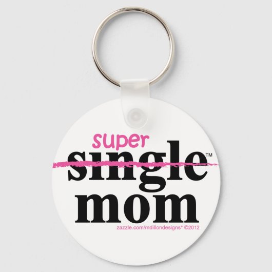 Super Mama Geschenke für Single-Mamas von MDillon Schlüsselanhänger (Vorderseite)