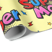 Super Mama Geschenkpapier (Rolleneckpunkt)