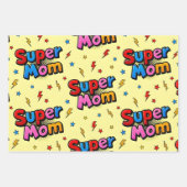 Super Mama Geschenkpapier Set (Vorderseite)