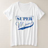 Super Mama Große Größe T-Shirt (Design vorne)