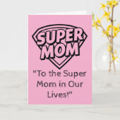 Super Mama Grußkarte für Muttertag Karte (Gelbe Blume)