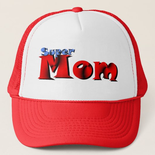 Super Mama Hat Truckerkappe (Vorderseite)