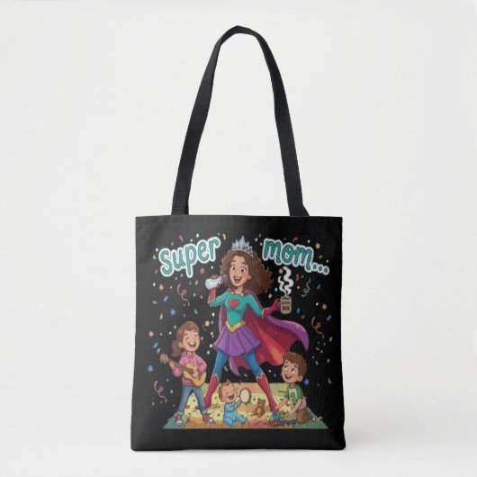 Super-Mama-Heldin - Muttertagsfeier Tasche (Vorderseite)