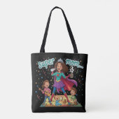 Super-Mama-Heldin - Muttertagsfeier Tasche (Rückseite)
