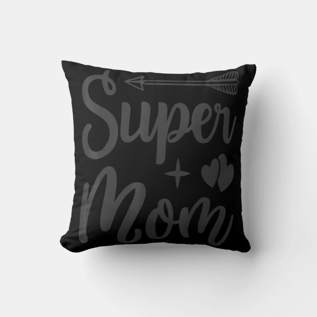 Super Mama Hero Mother Family Kissen (Vorderseite)