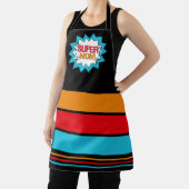 SUPER MAMA Hero Thema Yellow Blue Black Schürze (InSitu)