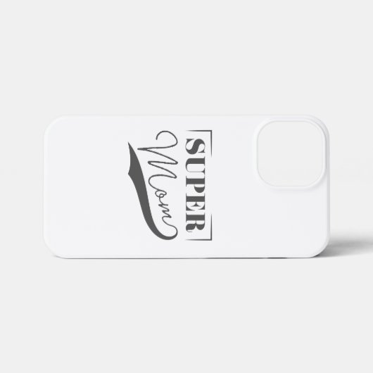 Super Mama iPhone Hülle (Rückseite (Horizontal))