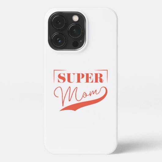 Super Mama iPhone Hülle (Rückseite)