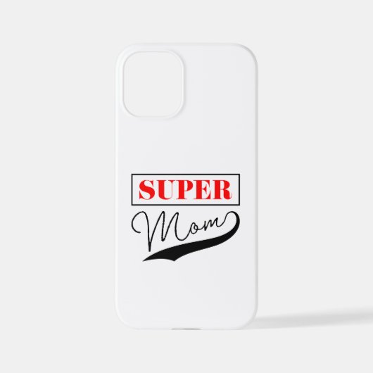 Super Mama iPhone Hülle (Rückseite)