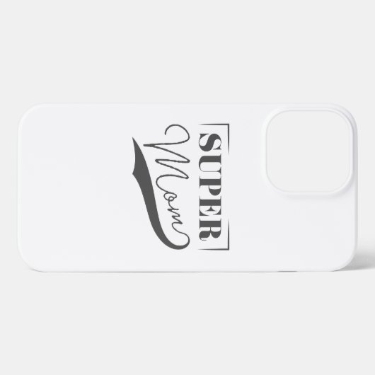 Super Mama iPhone Hülle (Rückseite (Horizontal))