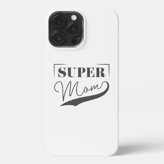 Super Mama iPhone Hülle (Rückseite)