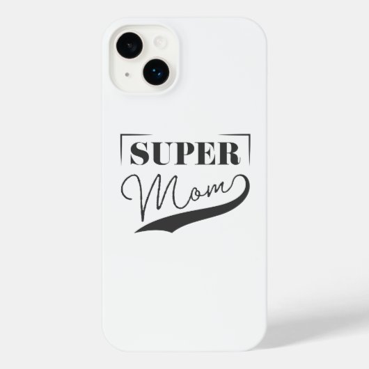 Super Mama iPhone Hülle (Rückseite)