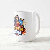 Super-Mama Kaffeetasse (VorderseiteRechts)