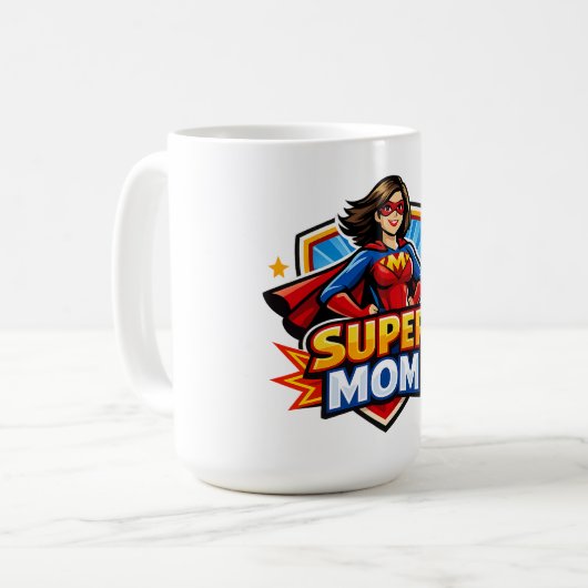 Super-Mama Kaffeetasse (Vorderseite Links)