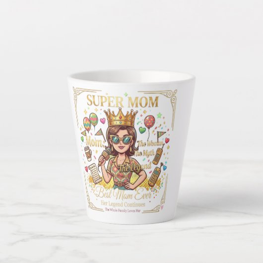 Super-Mama-Kaffeetasse  Milchtasse (Vorderseite)