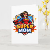 Super-Mama Karte (Gelbe Blume)