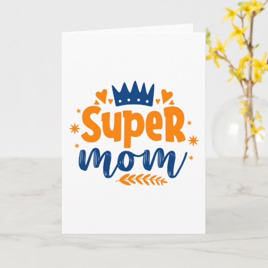 Super Mama Karte (Gelbe Blume)