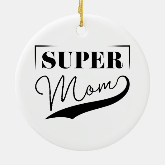 Super Mama Keramik Ornament (Hinten)