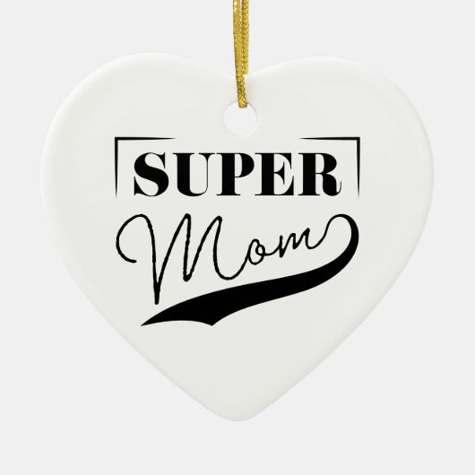 Super Mama Keramik Ornament (Vorne)