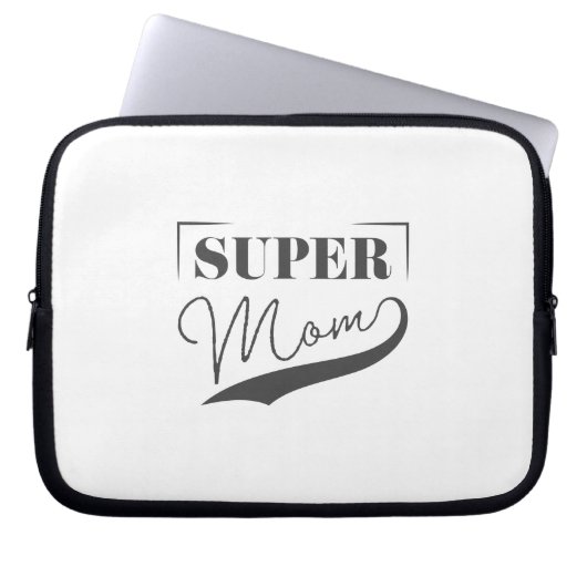 Super Mama Laptopschutzhülle (Vorderseite)