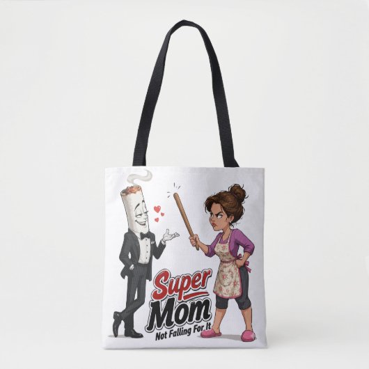 Super-Mama lässt sich nicht täuschen Tasche (Vorderseite)