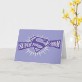 Super Mama Lila Sternexplosion Karte (Gelbe Blume)