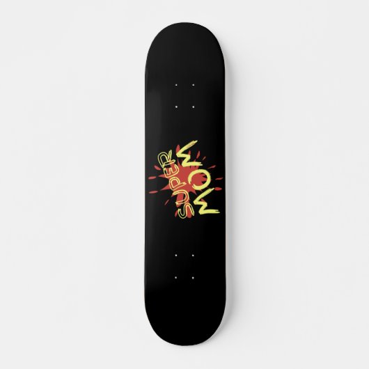 SUPER MAMA lustige Muttertagsgeschenk-Idee Skateboard (Vorne)