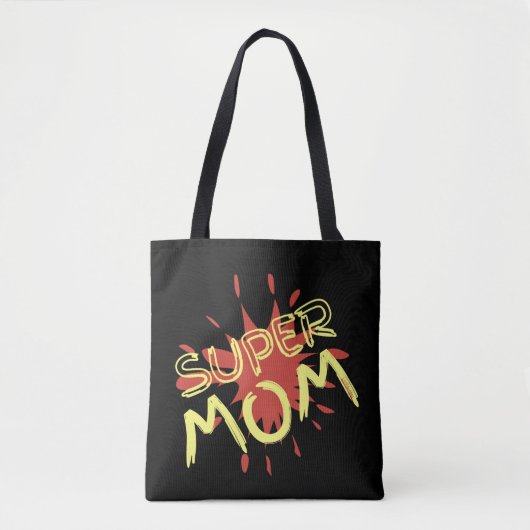 SUPER MAMA lustige Muttertagsgeschenk-Idee Tasche (Vorderseite)