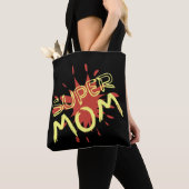 SUPER MAMA lustige Muttertagsgeschenk-Idee Tasche (Von Nahem)