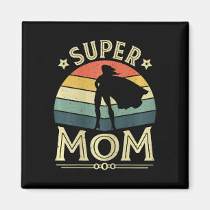 Super Mama Mama Mütter Tag Mommy Vintage Mama Magnet