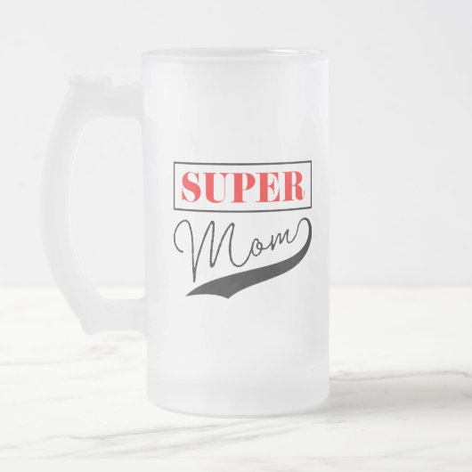 Super Mama Mattglas Bierglas (Links)