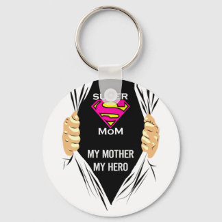 Super Mama - Meine Mutter Mein Held T - Shirt Schlüsselanhänger