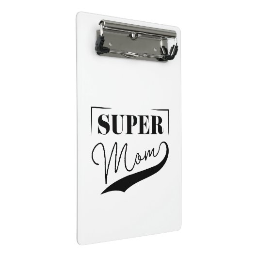 Super Mama Mini Klemmbrett (Schrägansicht)