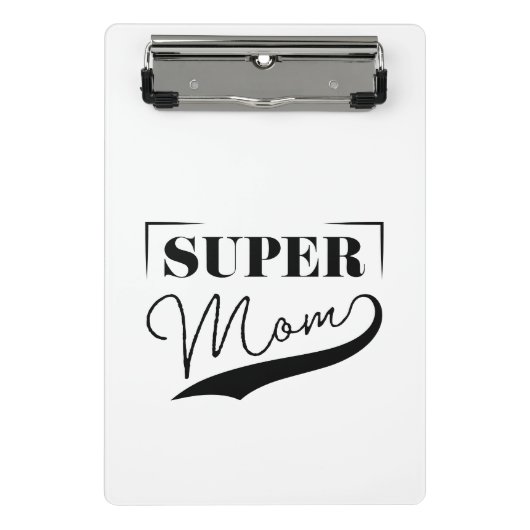 Super Mama Mini Klemmbrett (Vorderseite)