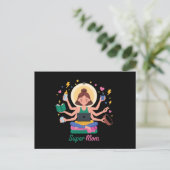 Super-Mama-Multitasking-Muttertags-Grafik Postkarte (Stehend Vorderseite)